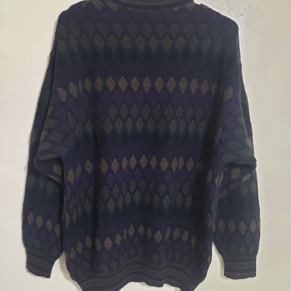 MONDO DI MARCO ITALIAN LONG SLEEVE POLO BROWN WOOL